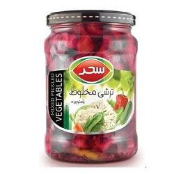 سحر ترشی مخلوط بنفش شیشه650گرم